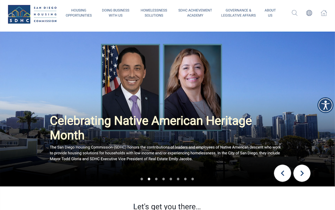 Mayor Todd Gloria hire PUBLIC government entity SDHC EUGENE MITCHELL CHAIR OF THE BOARD,